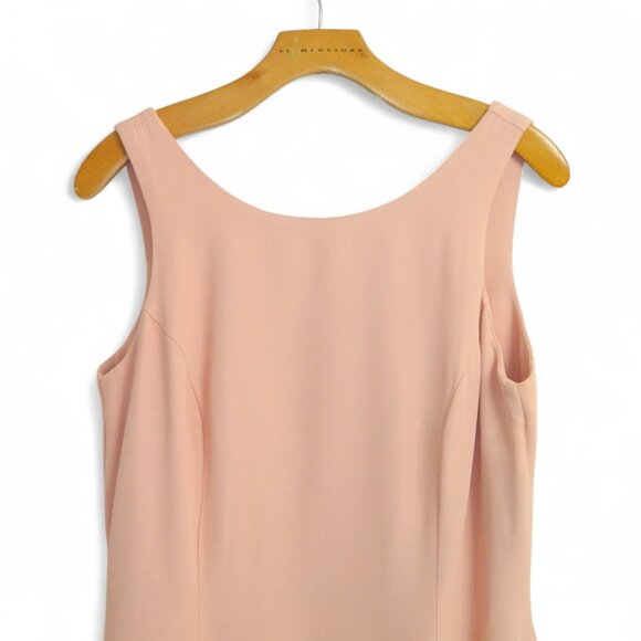 Joseph Ribkoff Vintage Holiday Party Christmas Pink Sheath Dress Size 12 - Picture 4 of 14